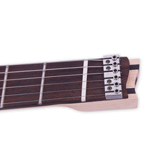 Boya&amp;Ziqi Headless E-Gitarre LIZARD-6, FANNED FRETS, unabhängig einstellbarer Steg, Split Coil Control, 5-teiliger Hals aus Ahorn/gestreiftem Ebenholz 